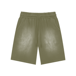 Green shorts on a white background