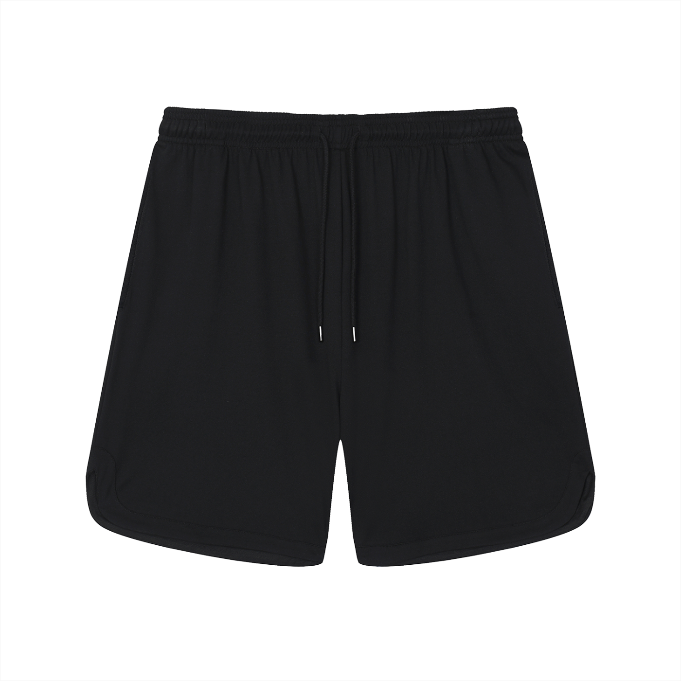 Black shorts on a white background