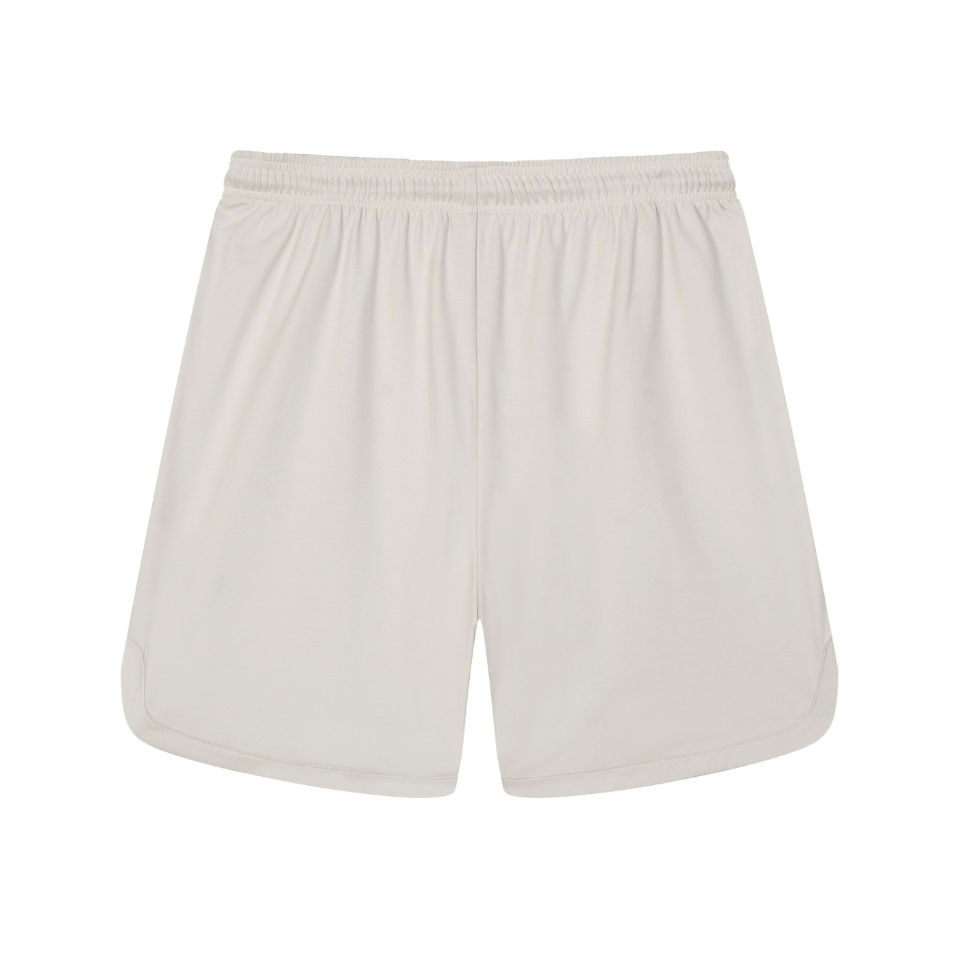 Beige shorts on a white background