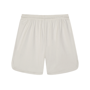 Beige shorts on a white background