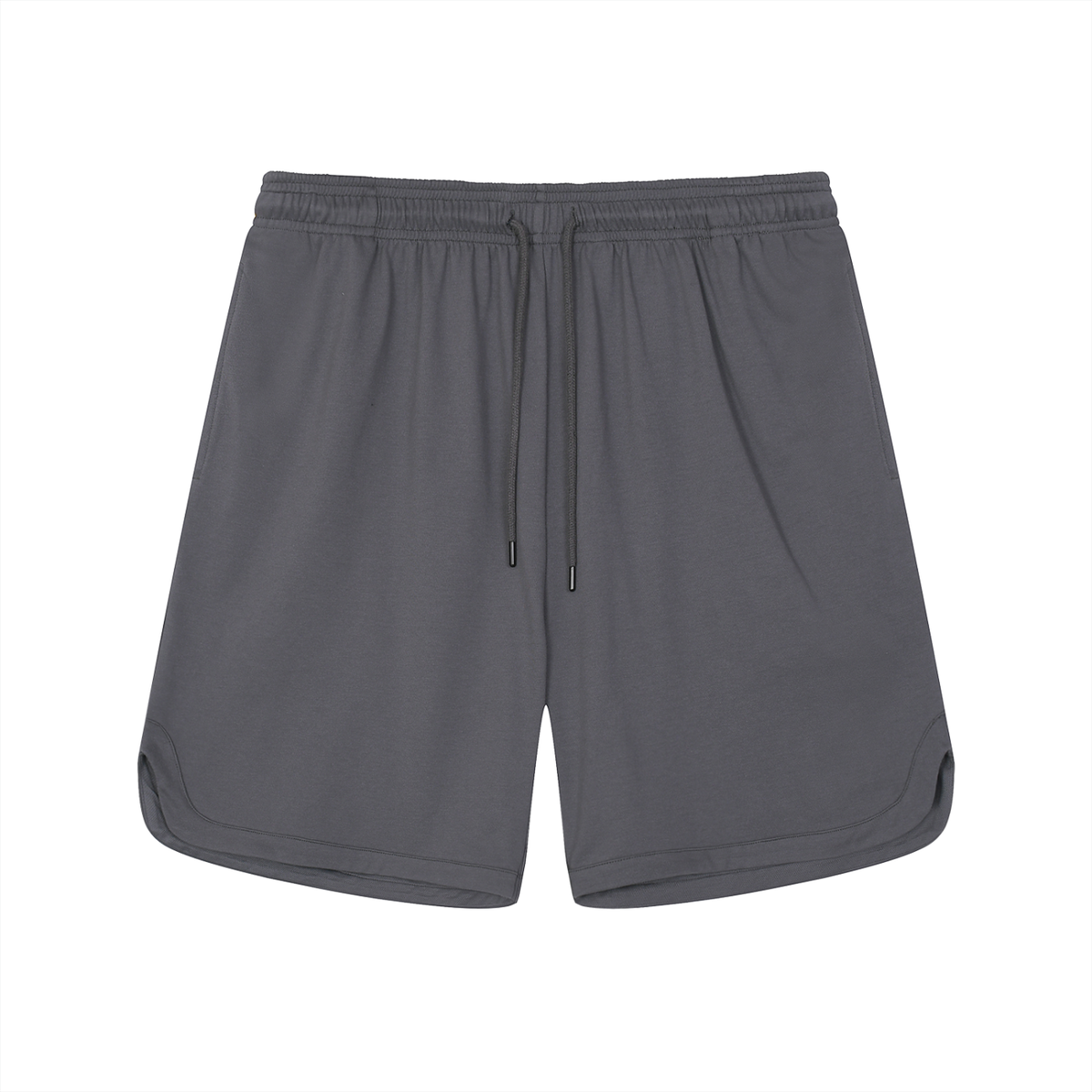 Gray shorts on a white background