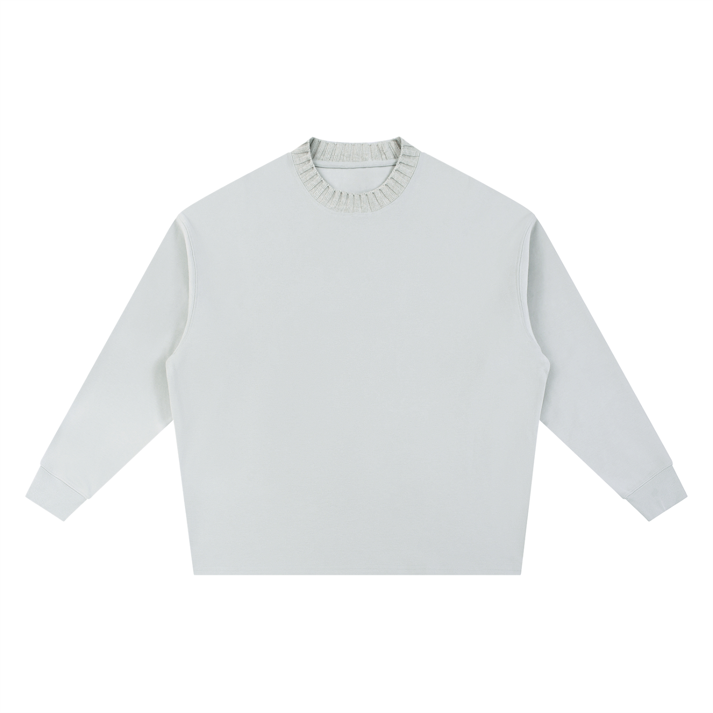 Light gray sweater on a white background