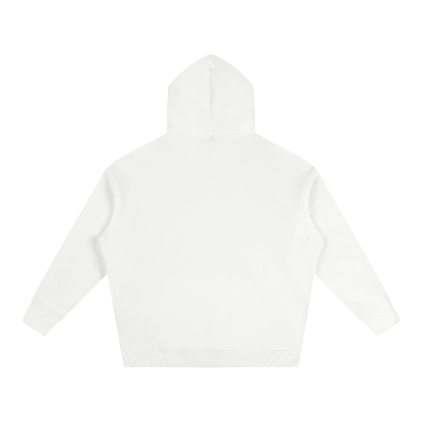 White hoodie on a white background