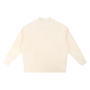 Beige sweater on a white background