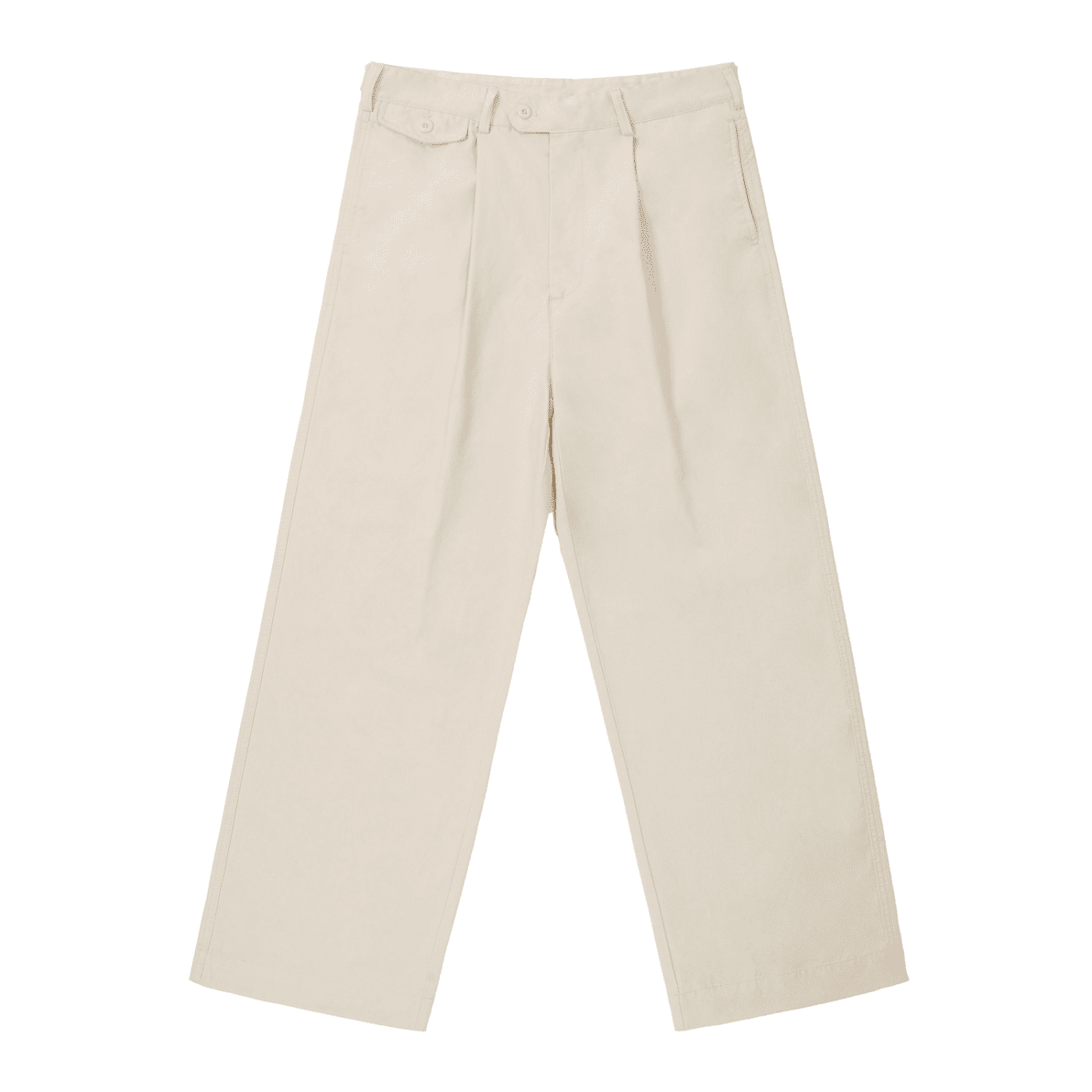 Beige pants on a white background
