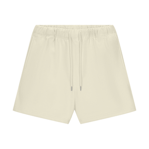 Beige shorts on a white background