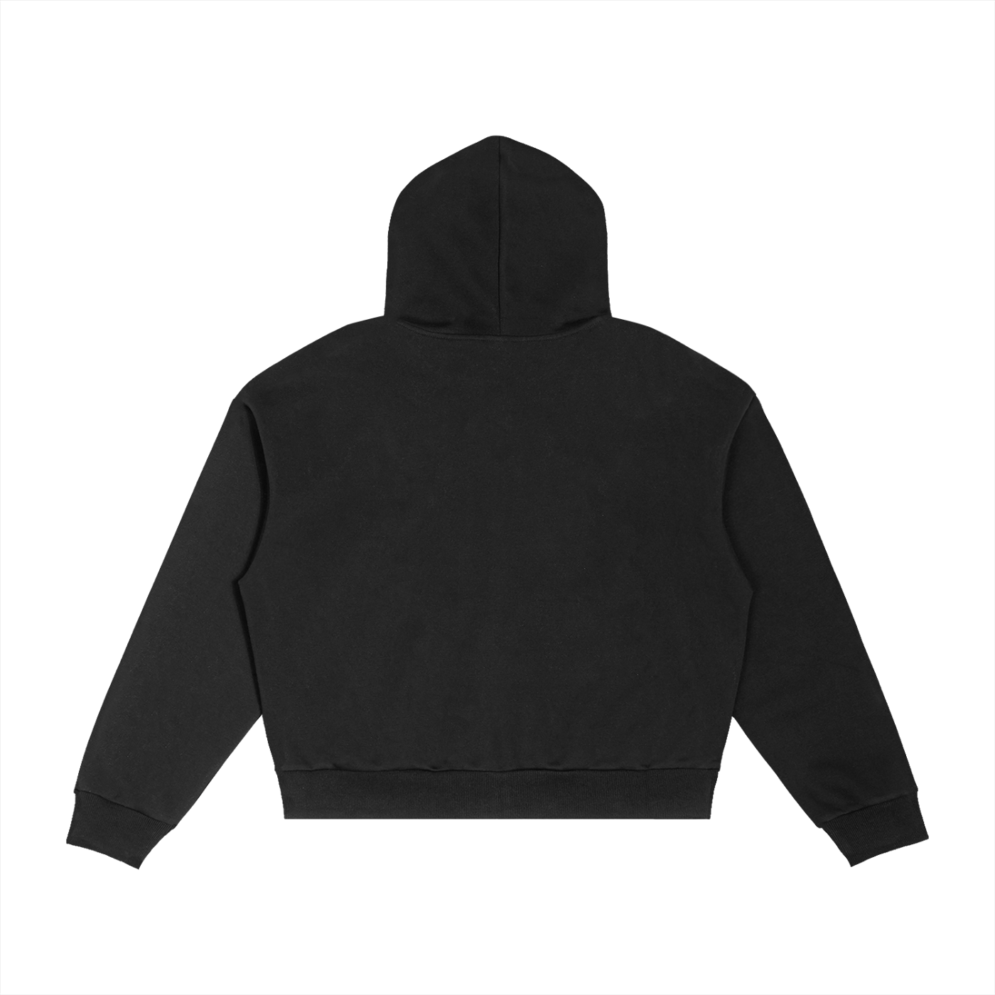 Black hoodie on a white background