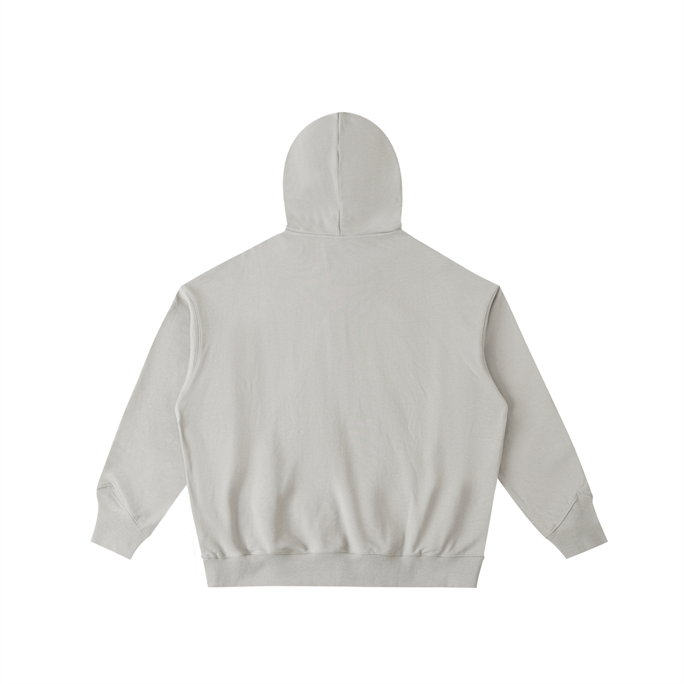 Light gray hoodie on a white background