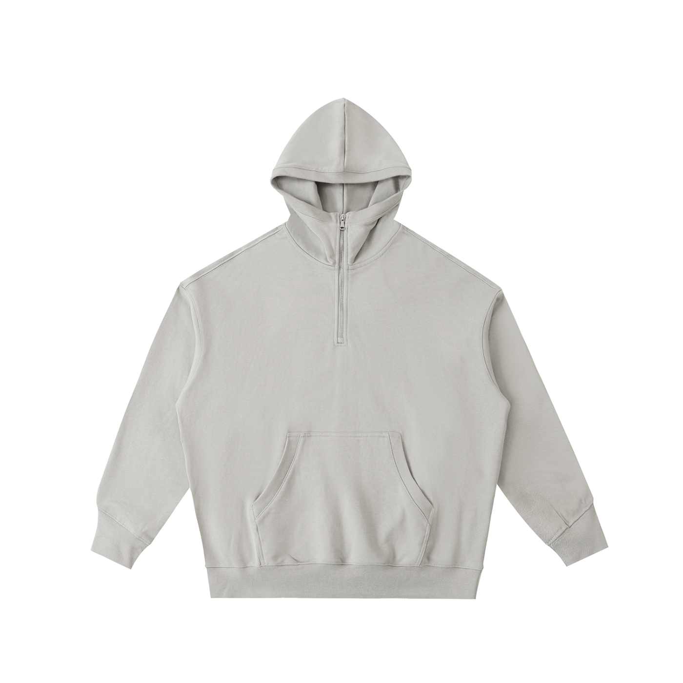 Light gray hoodie on a white background
