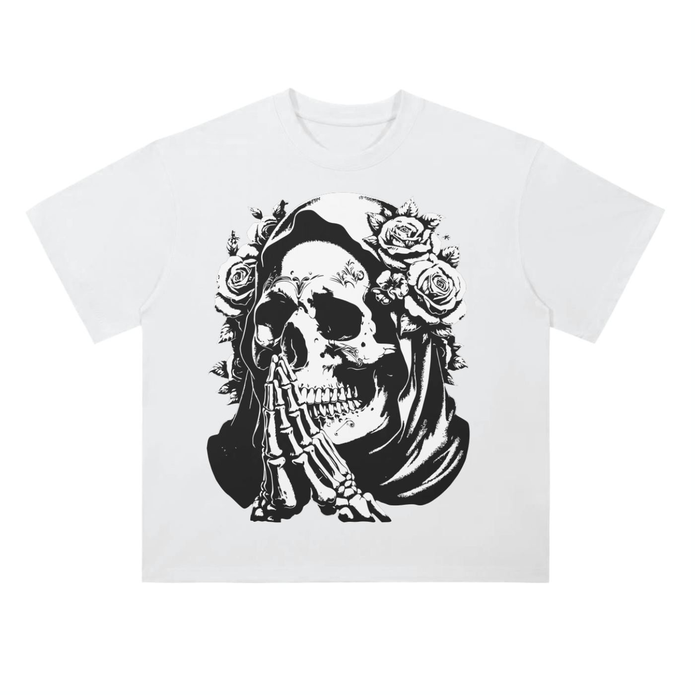 White Blessed Skull T-Shirt 