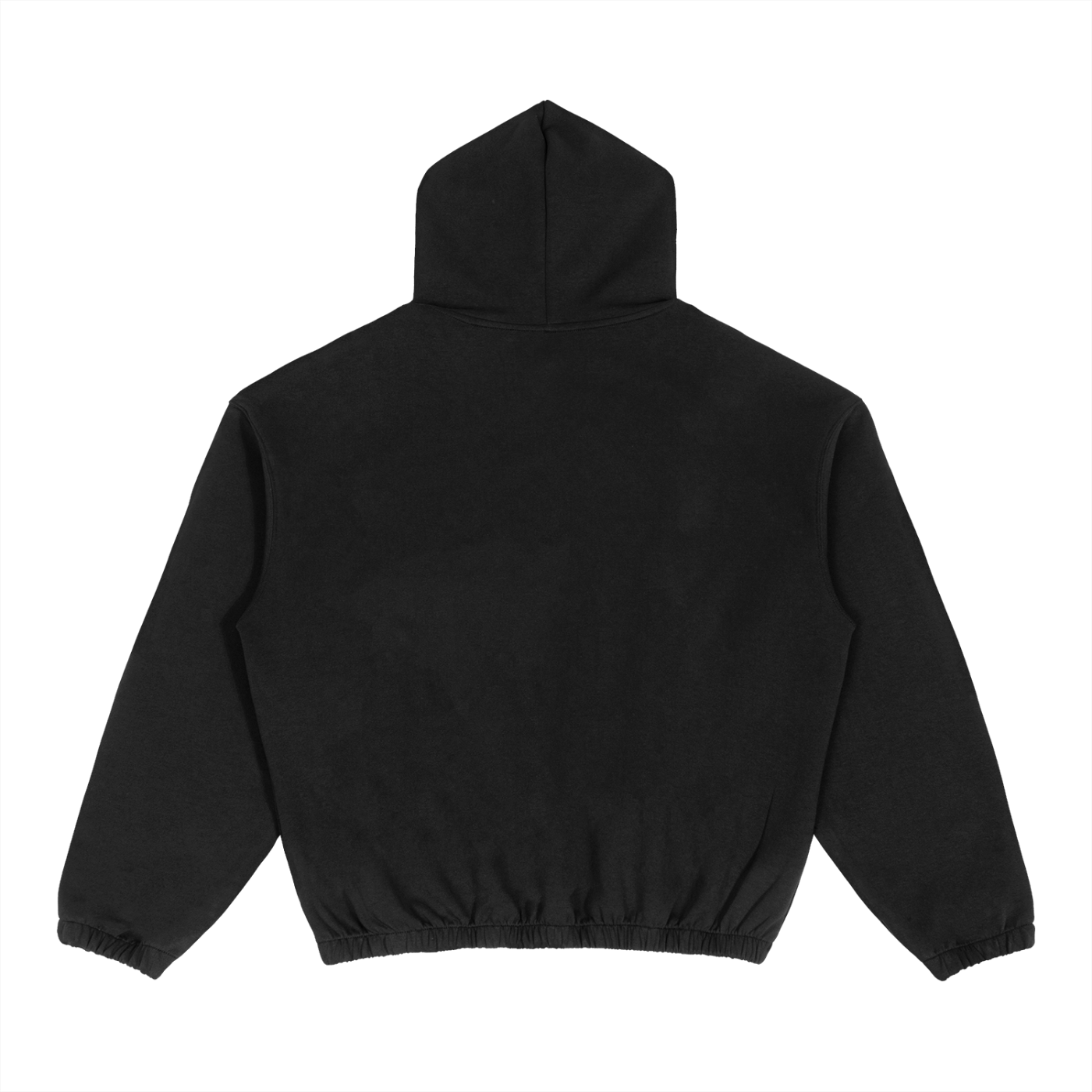 Black hoodie on a white background