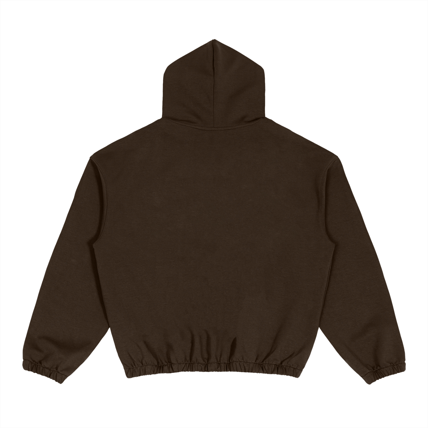 Brown hoodie on a white background