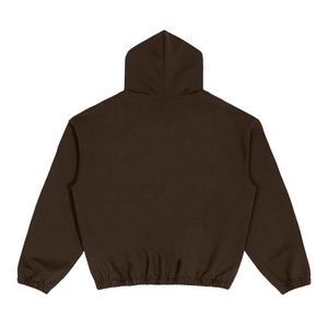 Brown hoodie on a white background
