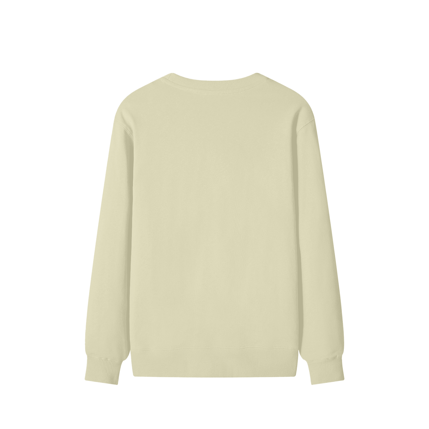 Beige long-sleeve shirt on a white background