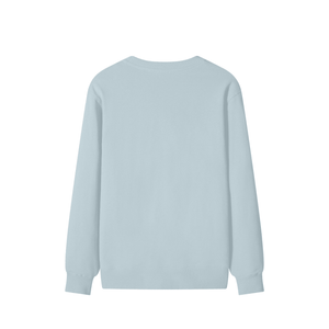 Light blue long-sleeve shirt on a white background