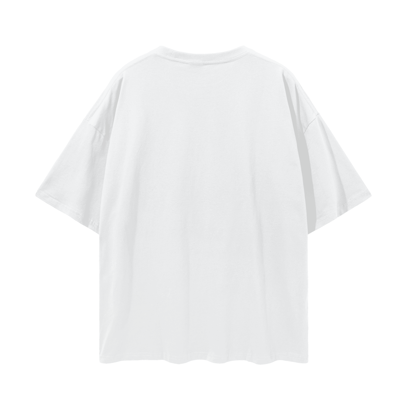 White t-shirt on a white background