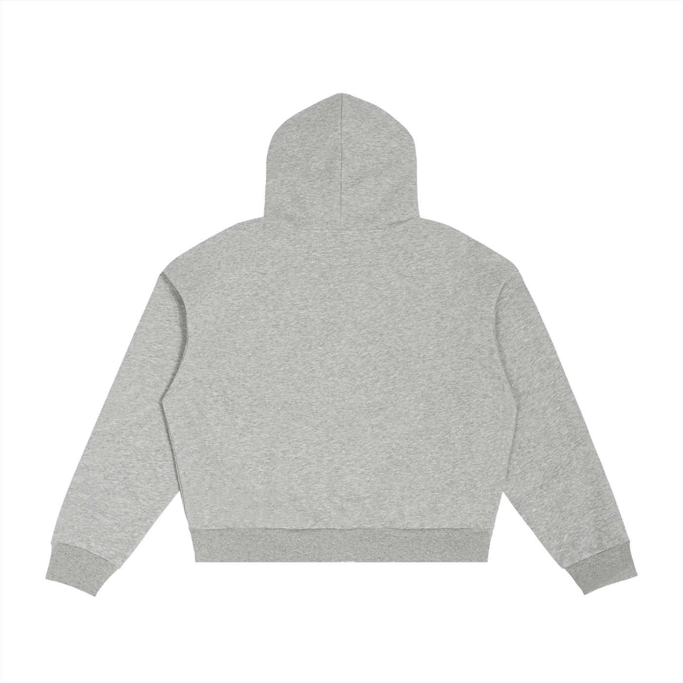 Gray hoodie on a white background