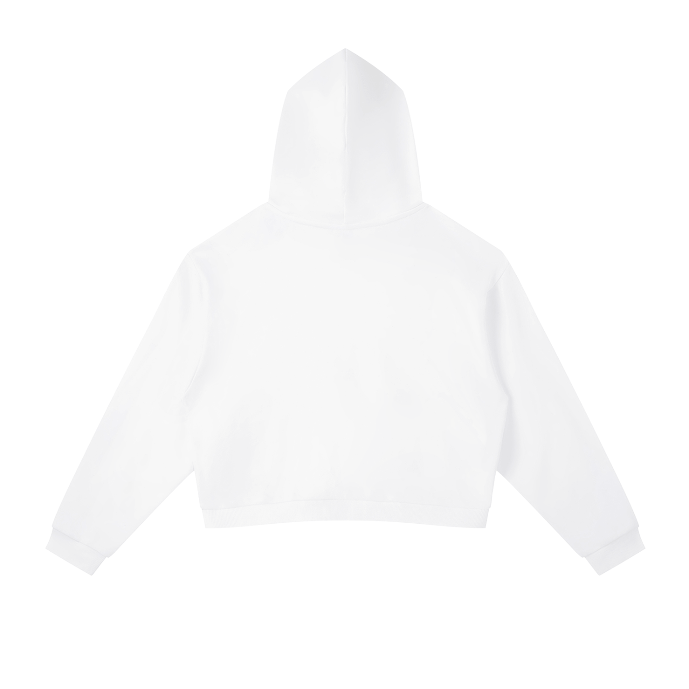 White hoodie on a white background