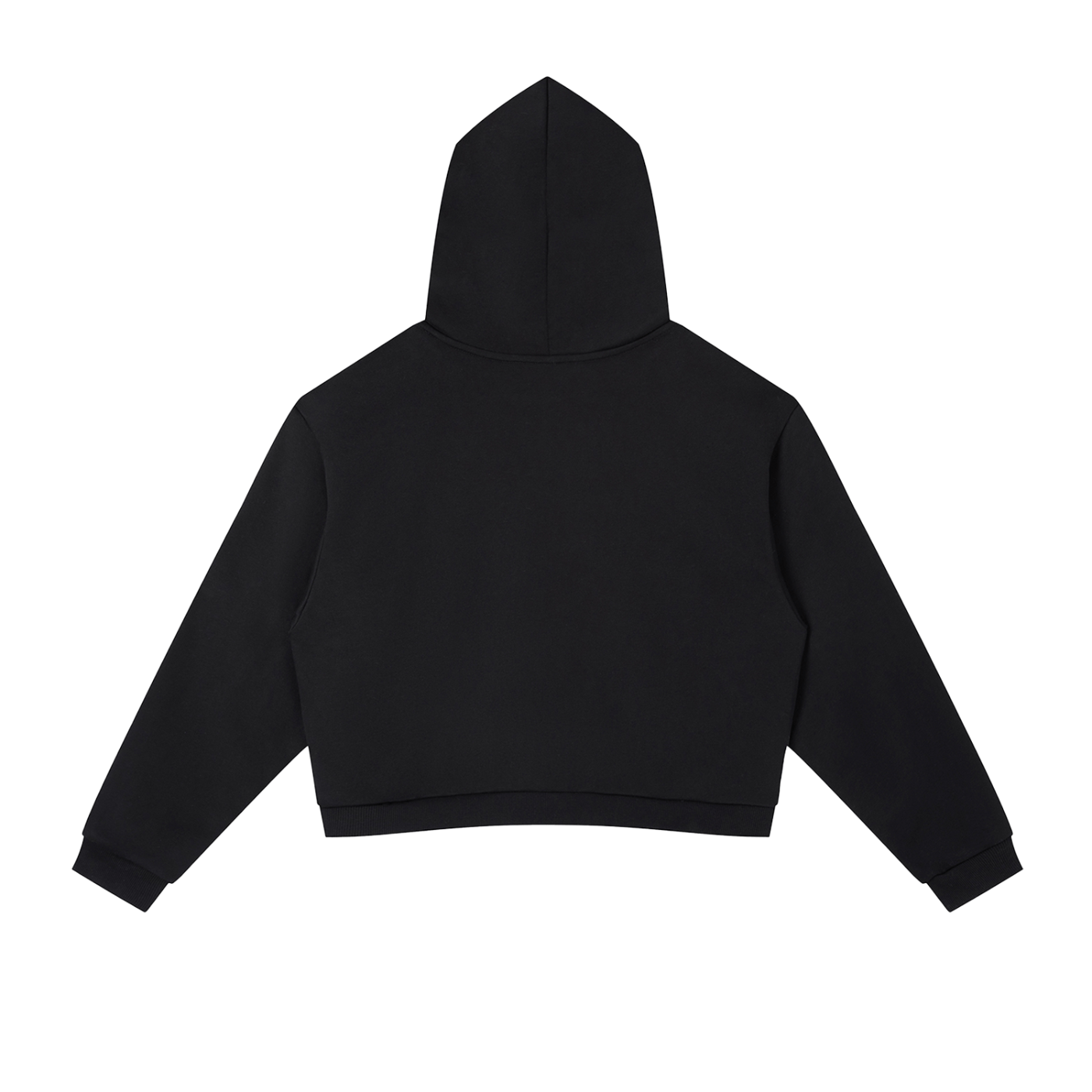 Black hoodie on a white background