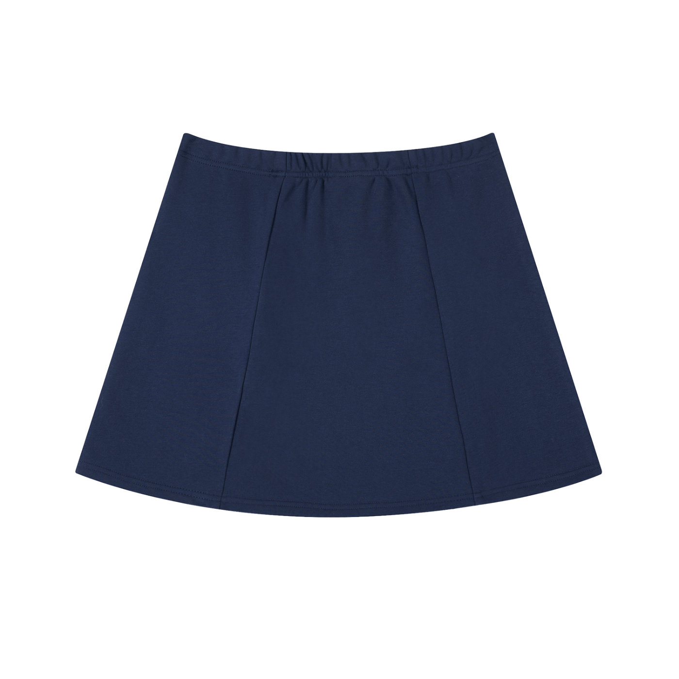 Navy blue skirt on a white background