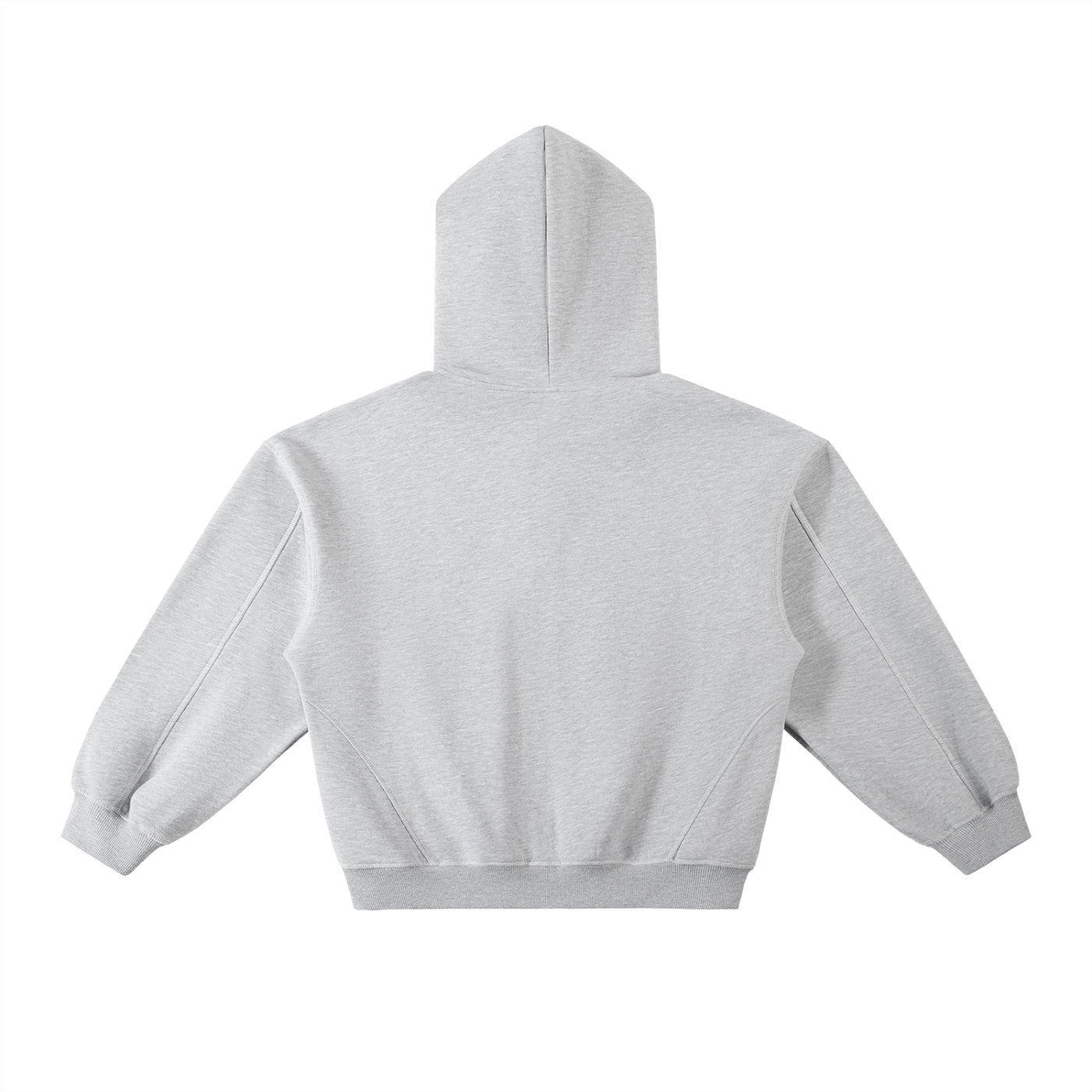 Gray hoodie on a white background