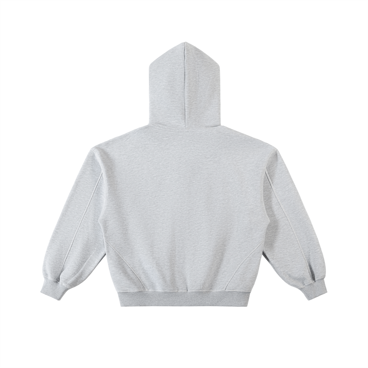 Gray hoodie on a white background