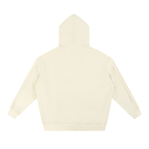 Beige hoodie on a white background