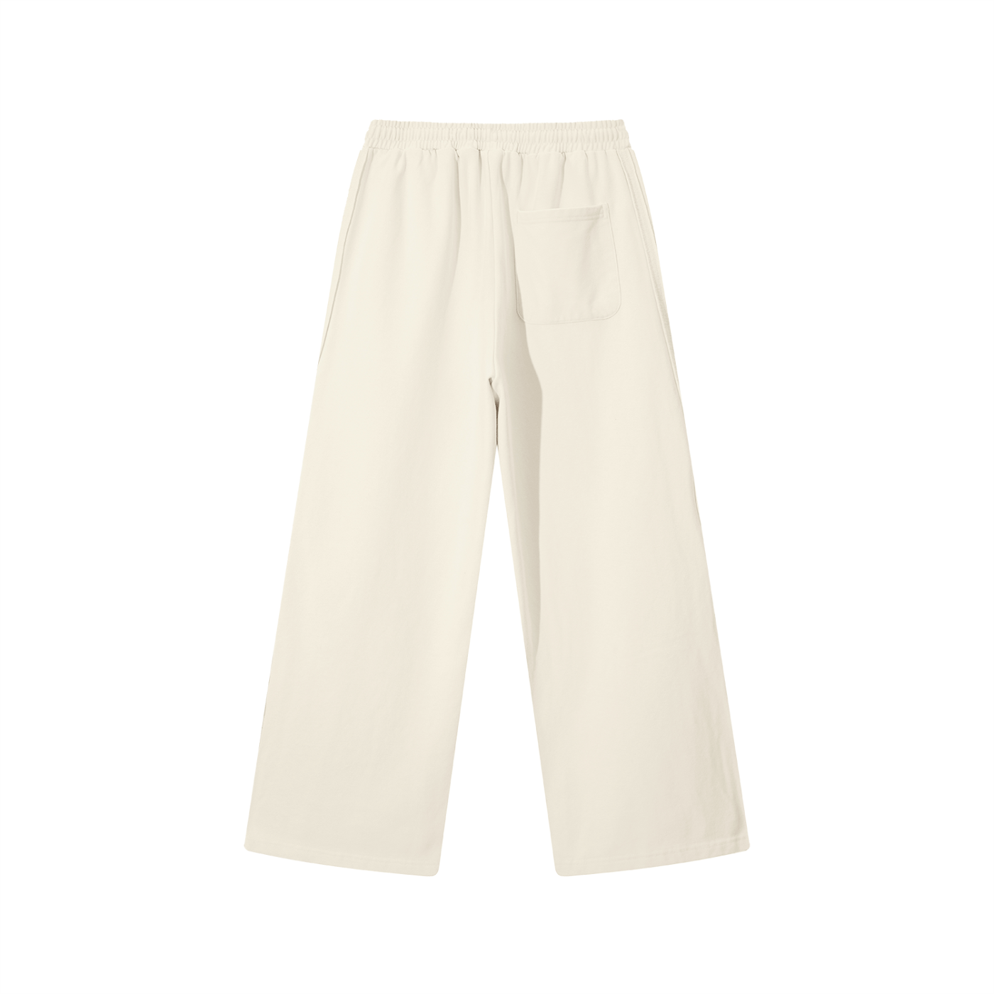 White pants on a white background