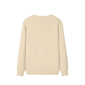 Beige long-sleeve shirt on a white background