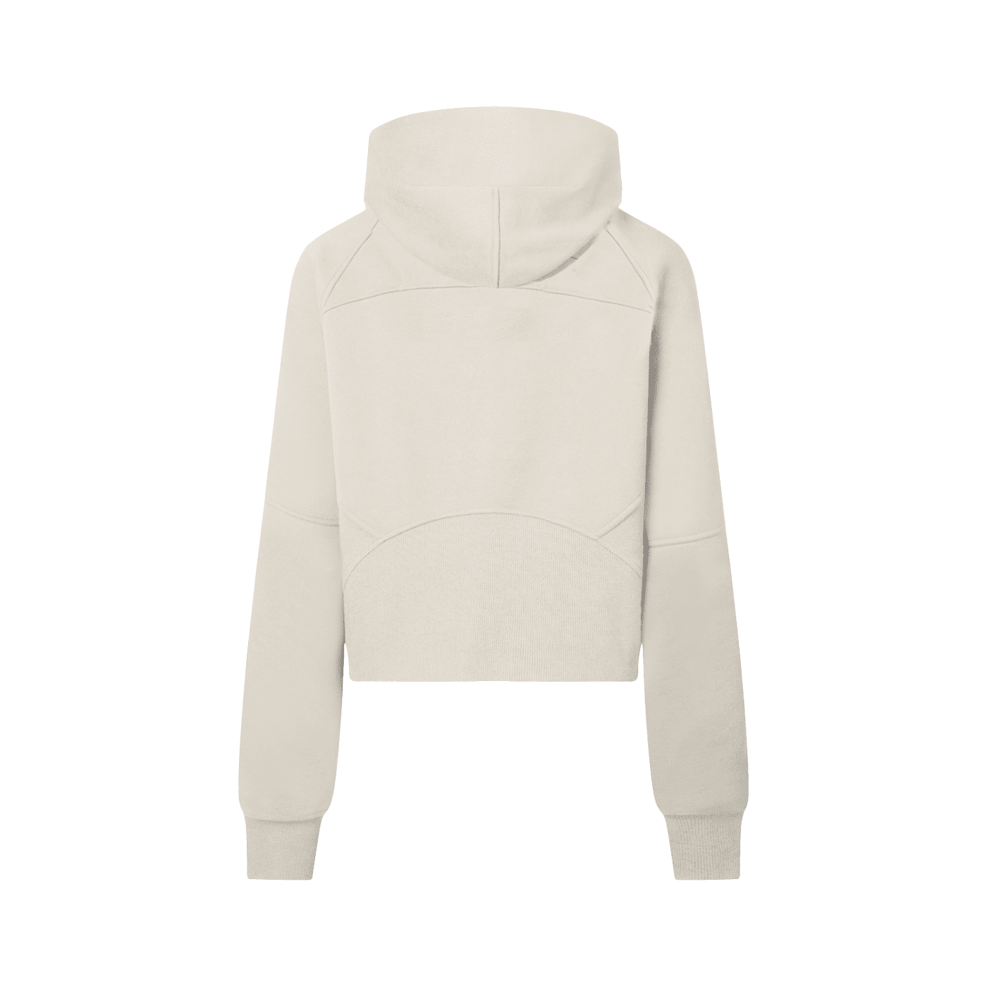 Beige hoodie on a white background