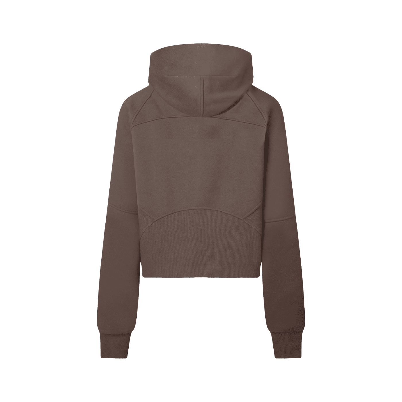 Brown hoodie on a white background