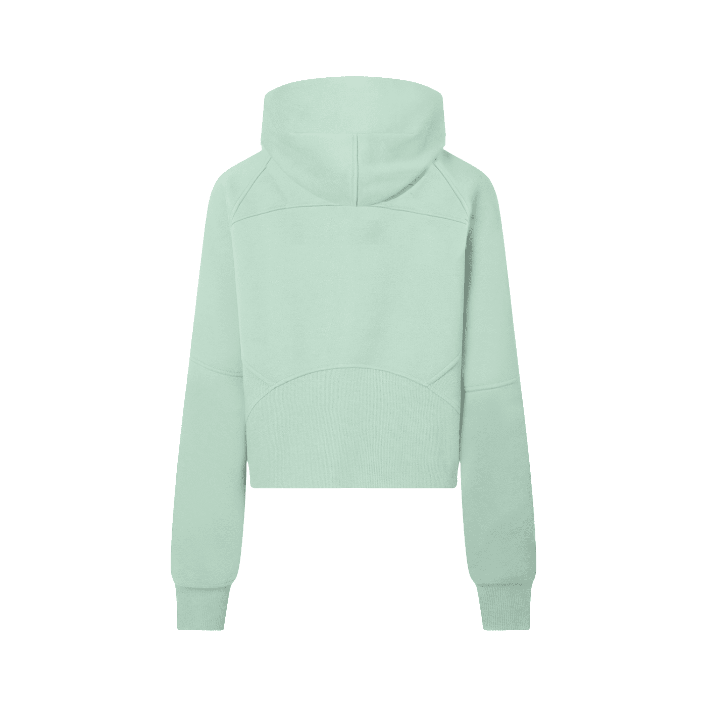 Light green hoodie on a white background