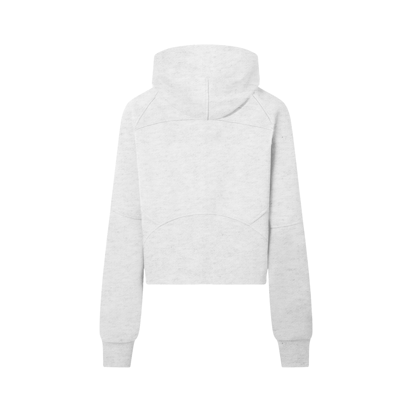 Light gray hoodie on a white background