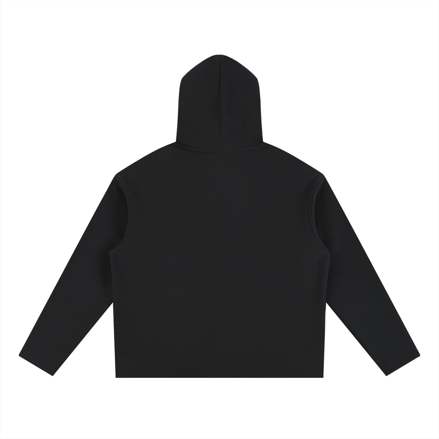 Black hoodie on a white background