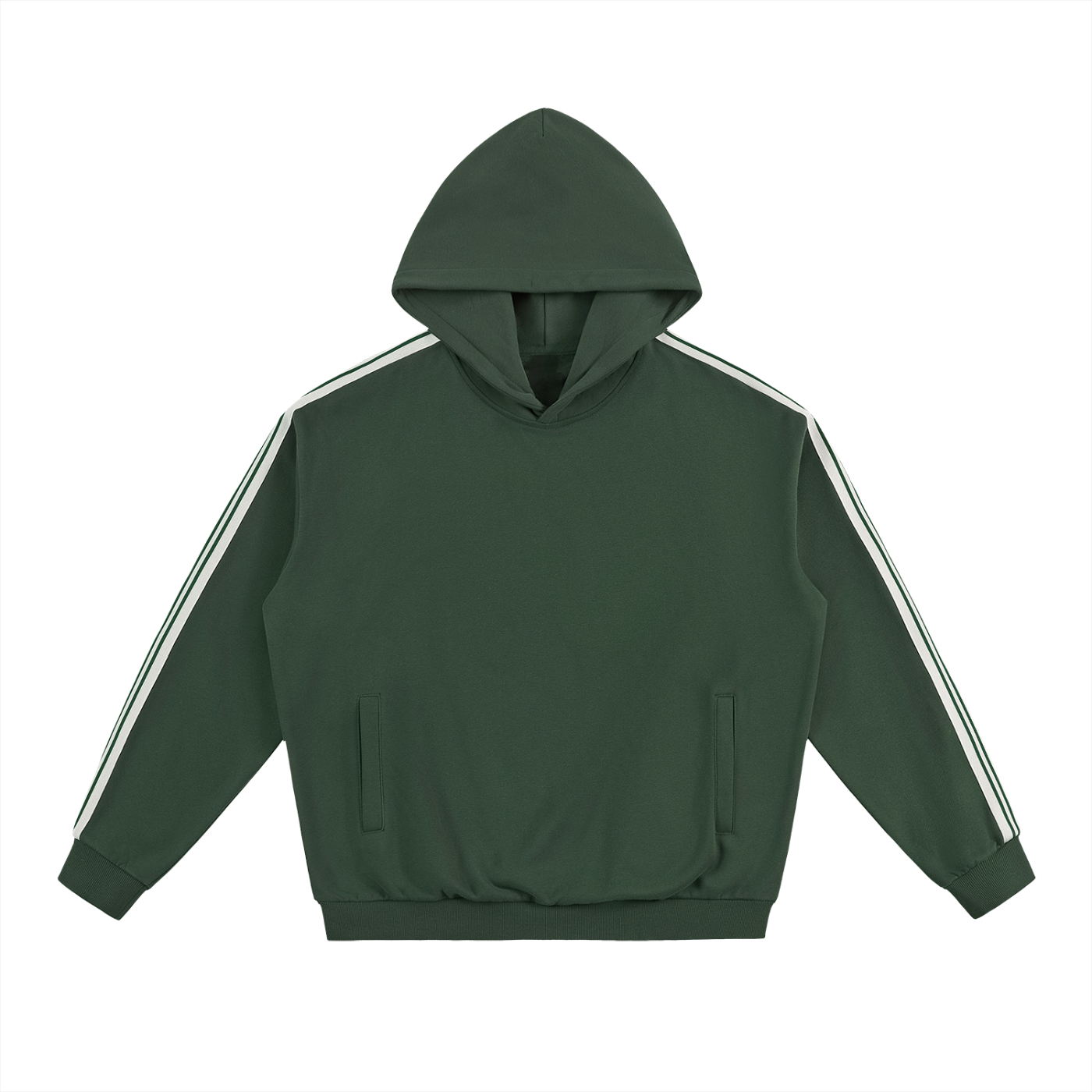 Green hoodie with 'Reclaimed Revivals' logo on a white background