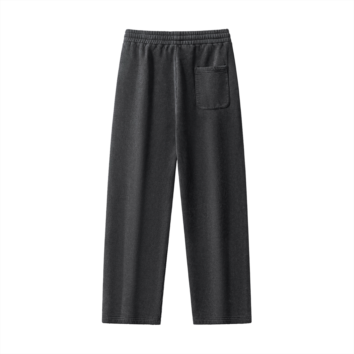 Dark gray sweatpants on a white background