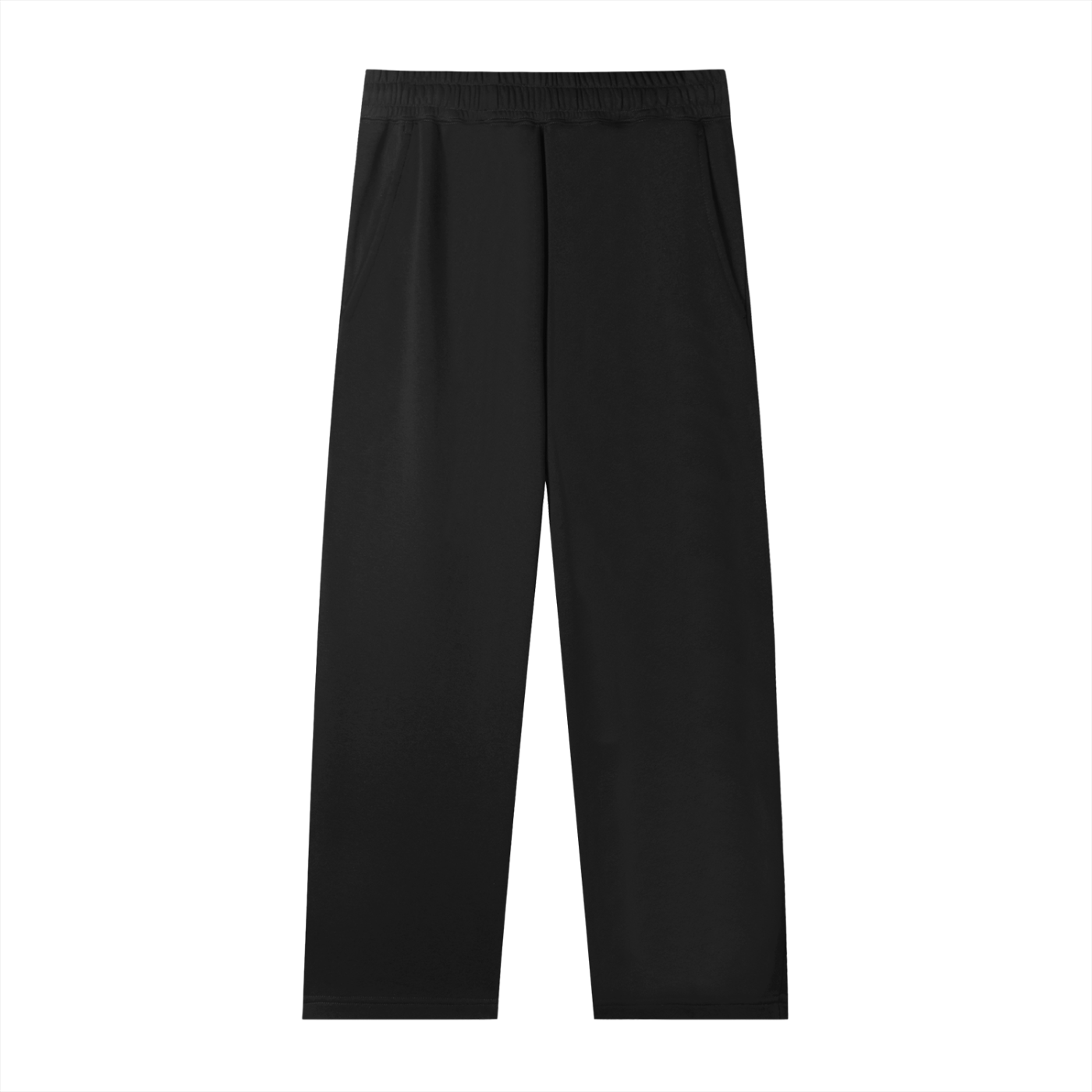 Black pants on a white background