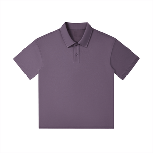 Purple polo shirt on a white background
