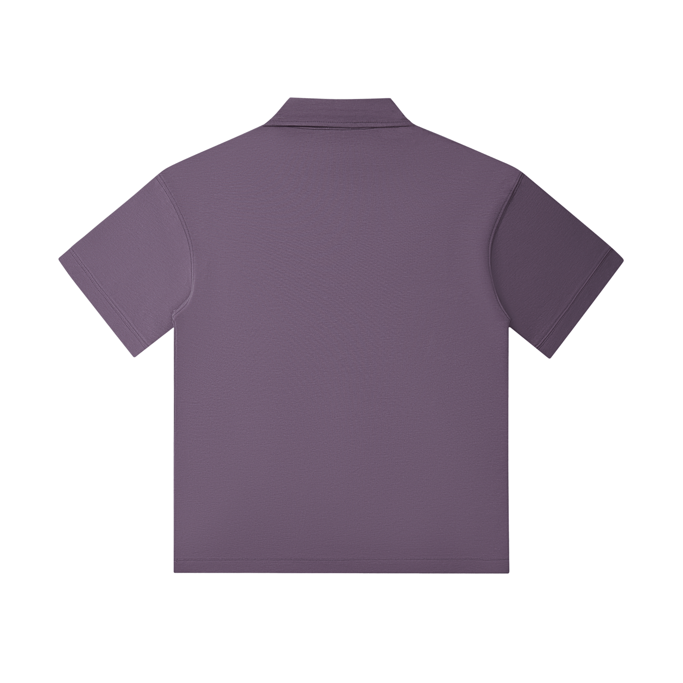 Purple polo shirt on a white background