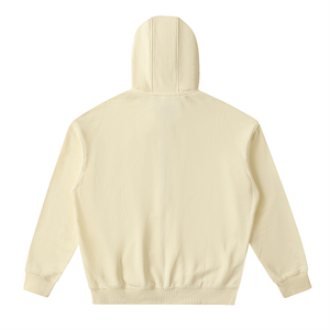 Beige hoodie on a white background