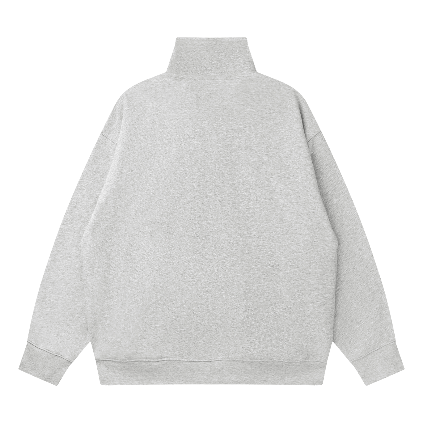 Gray sweatshirt on a white background
