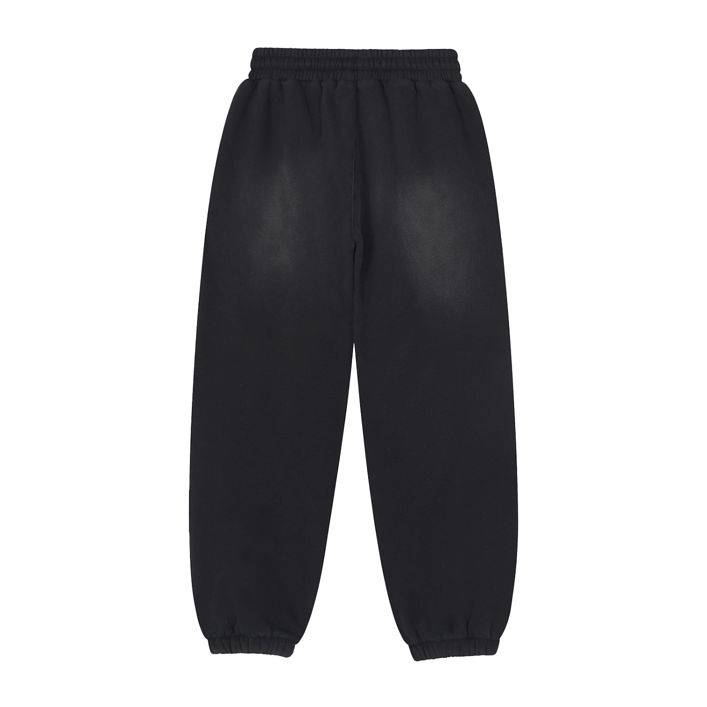 Black sweatpants on a white background