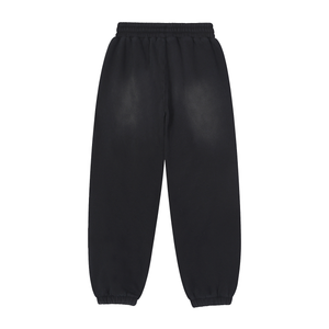 Black sweatpants on a white background