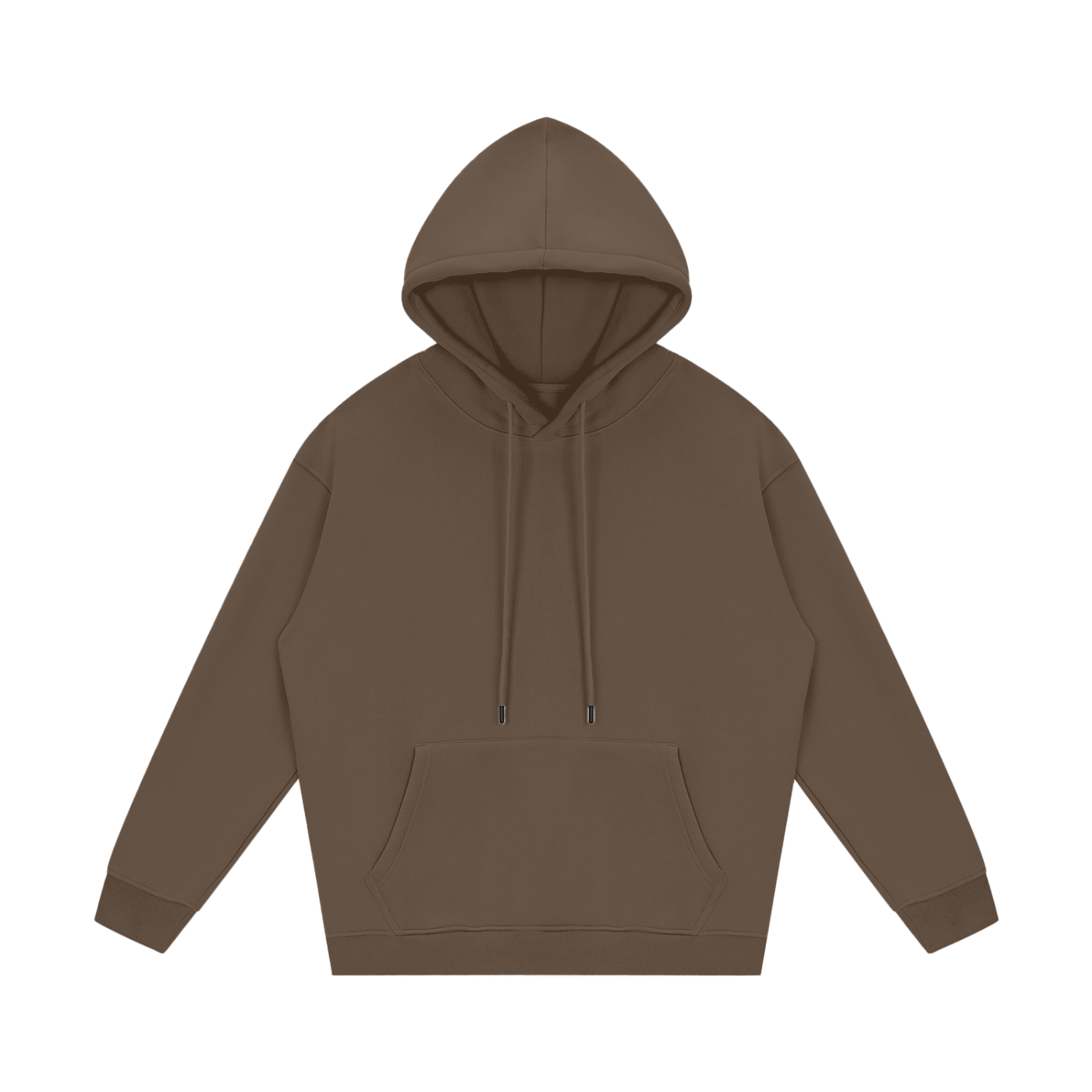 Brown hoodie on a white background