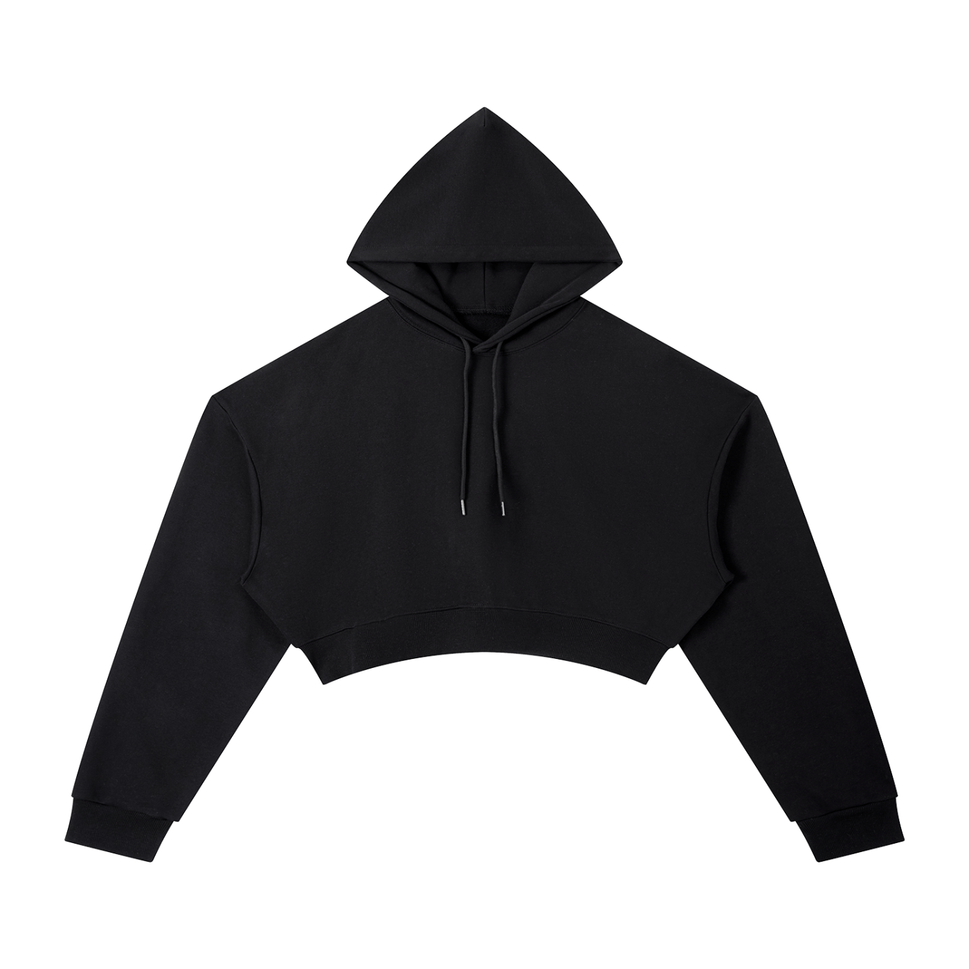 Black hoodie on a white background