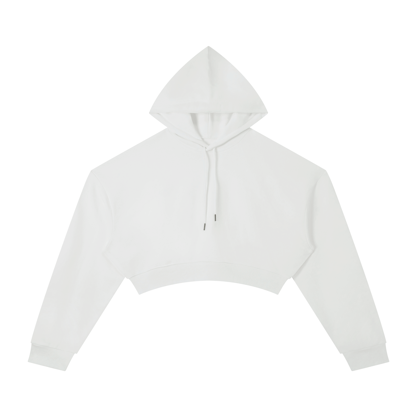 White hoodie on a white background