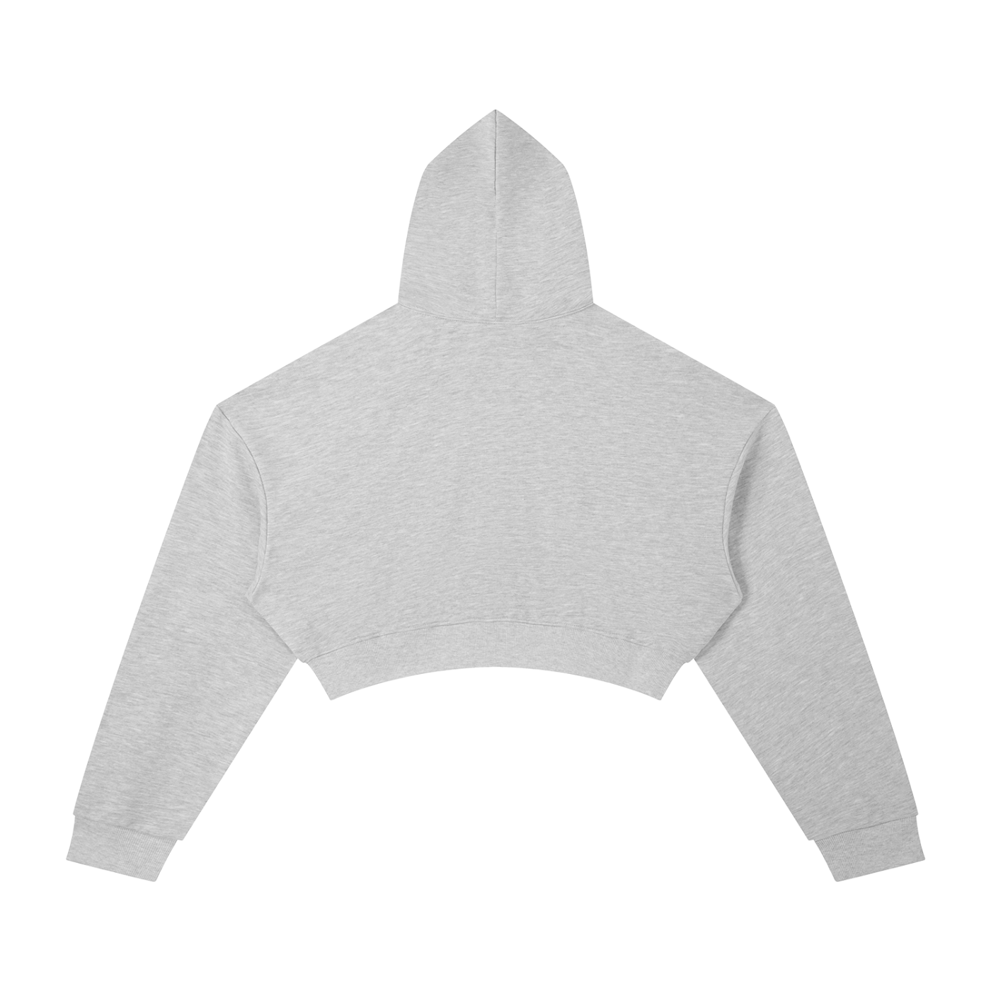 Gray hoodie on a white background