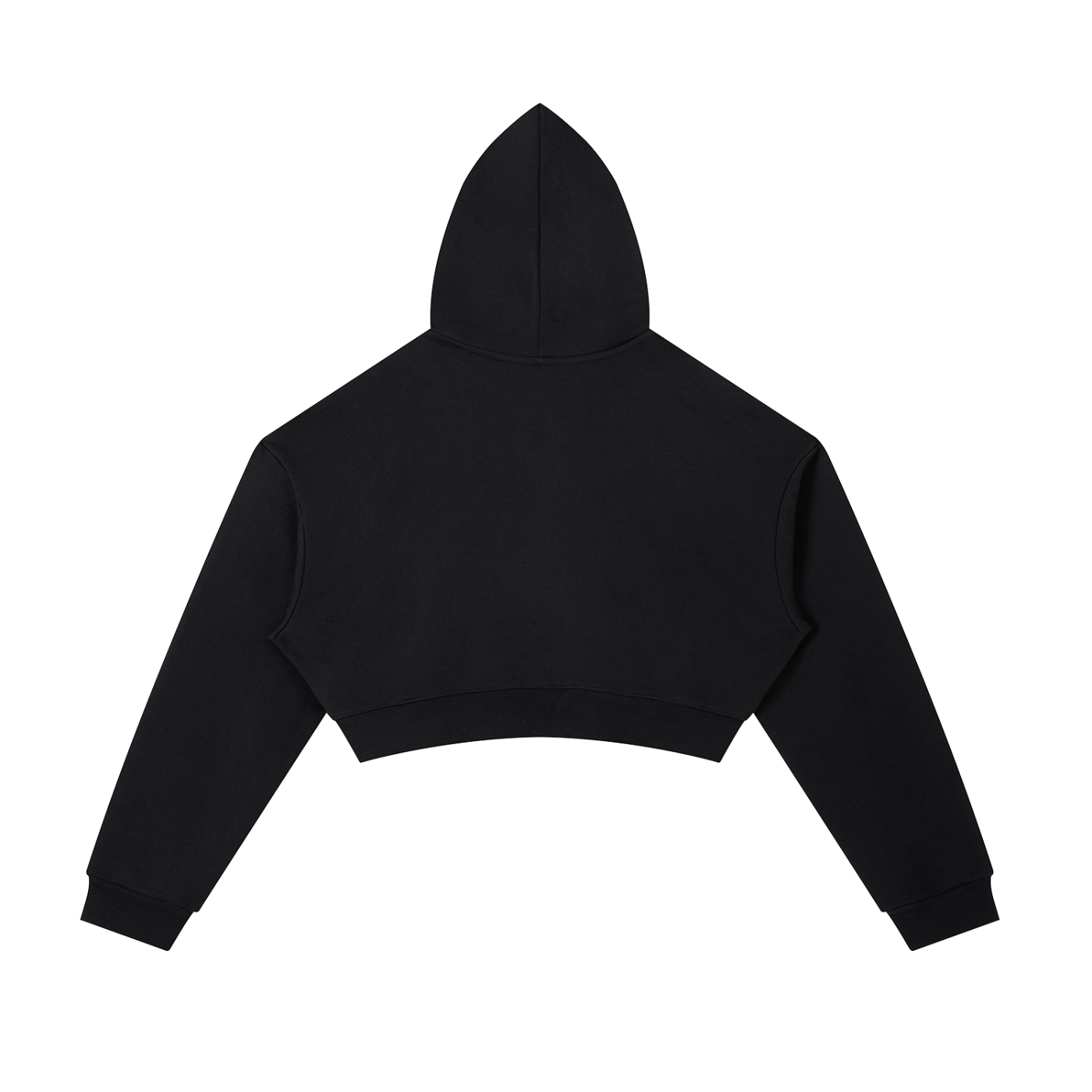 Black hoodie on a white background