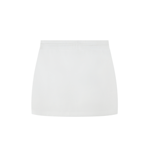 White skirt on a white background