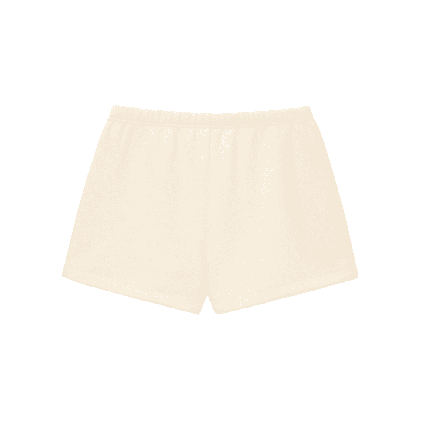 Beige shorts on a white background